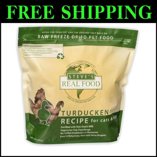 Raw Freeze-Dried Turducken Nuggets for Dogs - Grain-Free and Nutritious