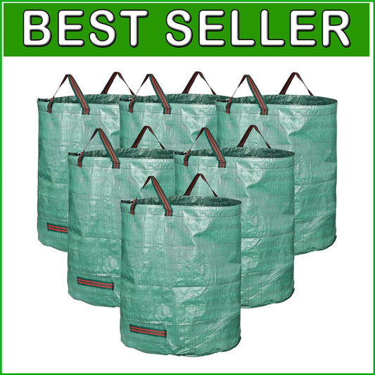 72 Gallon Durable Garden Waste Bags with Handles - Eco-Friendly 6-Pack