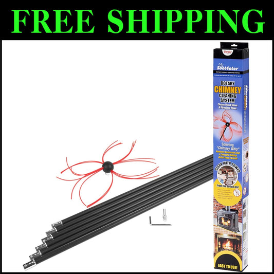 Trim-to-Fit Spinning Chimney Whip Kit - Your Ultimate Chimney Maintenance Tool