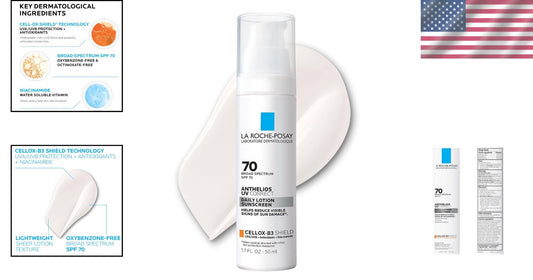 Daily Anti-Aging Sunscreen Moisturizer SPF 70 With Niacinamide - Oxybenzone-Free