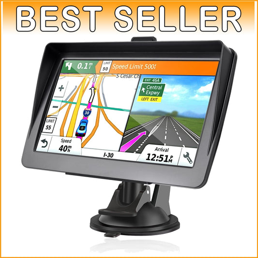 2025 GPS Navigator with 7-Inch HD Display & Lifetime Map Updates - Car Friendly