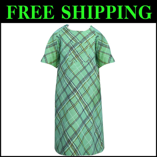 Lightweight IV-Ready Patient Gown with Overlapping Back Closure – Up to 2XL