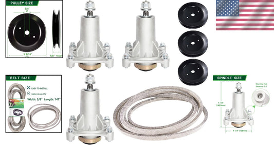 Craftsman 54" Mower Deck Spindle Belt Kit - Complete Replacement for Efficiency