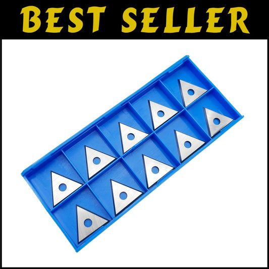 Durable 1" Carbide Triple-Edge Triangle Scraper Blades - Precision Replacement