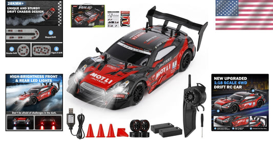 Exciting 4WD Remote Control Drift Car - 28KM/H with Multi-Functional Controller