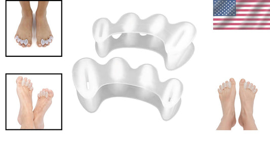 Bunion Corrector - Original Large Clear Toe Spacers for Flexibility & Comfort