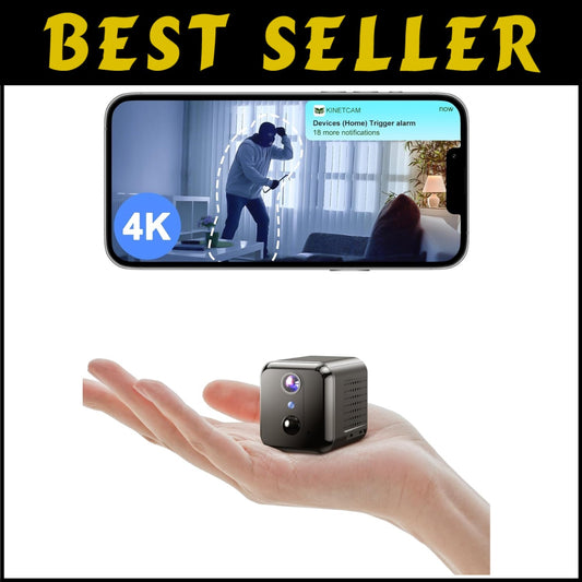 Wireless Indoor Security Camera - High-Definition, App-Controlled & Portable