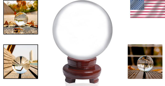 Stunning 120mm Polished K9 Crystal Ball with Free Stand - Home Decor Essential