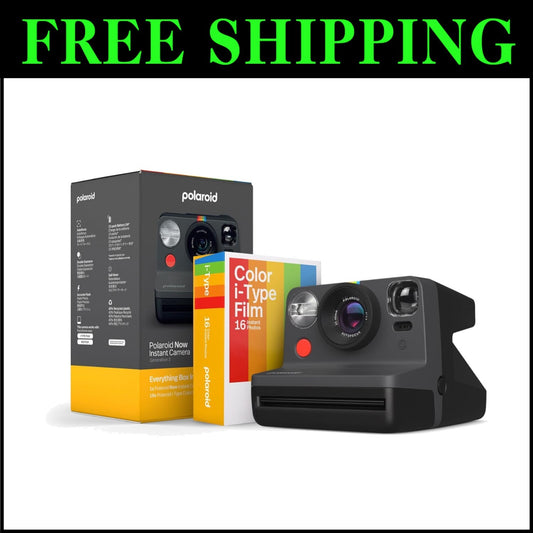 Eco-Friendly Now 2nd Generation i-Type Camera + Film Bundle - Capture Moments!