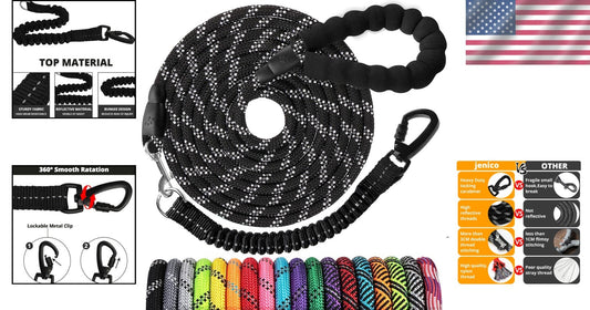 Ultra-Durable 150 FT Dog Lead with Padded Handle - Perfect for Training & Hiking