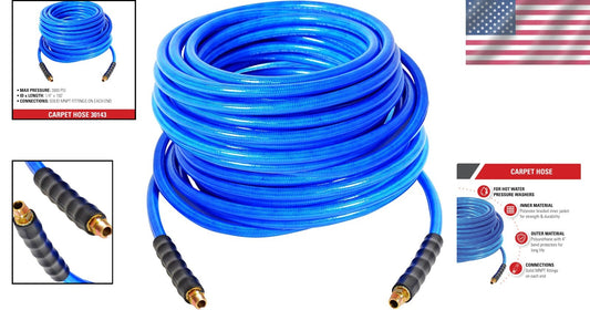Professional Carpet Cleaning Hose, 150ft Long, Heat-Resistant, 3000 PSI Power