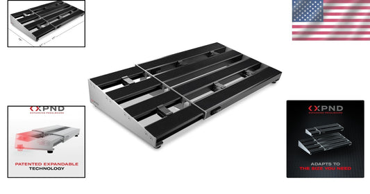 Innovative Lightweight Aluminum XPND Large Pedalboard with Cable Management