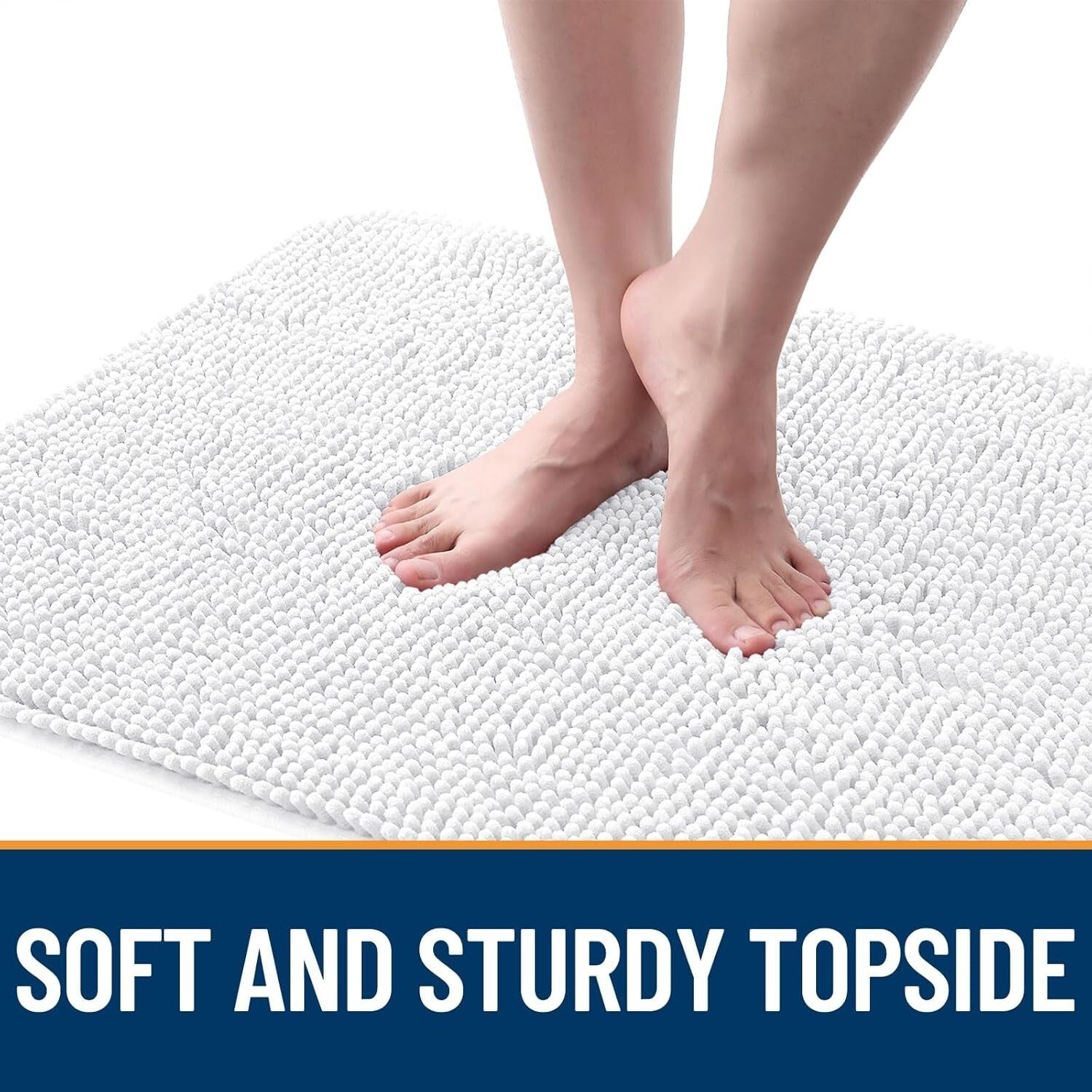 Soft Chenille Absorbent Non-Slip Dog Mat 59x35 - Elegant Indoor Carpet