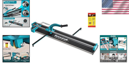 Heavy-Duty 40in Tile Cutter with Tungsten Carbide Wheel - Ideal for DIY Projects