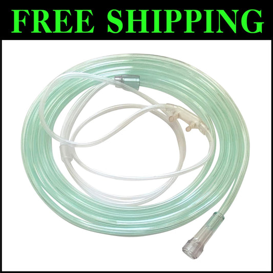 Bulk 50-Pack Adult Cannula with 7' Kink-Proof Tubing for Reliable Oxygen Therapy