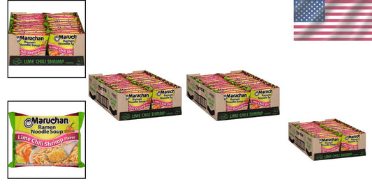 Convenient 48 Units of Ramen Lime Chili Shrimp Flavor - Ideal for Students