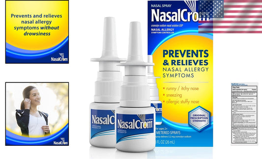 200 Sprays Non-Drowsy Nasal Spray Allergy Controller - 2 Pack Family Size