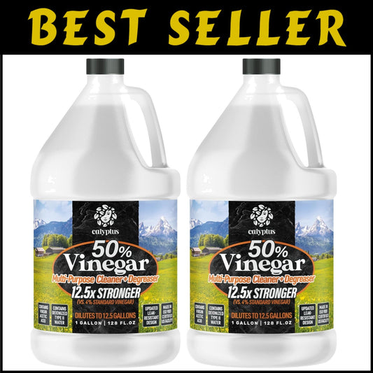 High-Potency 50% Vinegar Cleaner - Dilutes to 5% Acidity for Ultimate Efficiency
