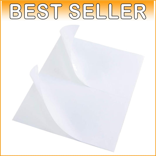 500 Sheets of Smeared-Resistant Half Sheet Adhesive Labels - 2 Labels Per Sheet