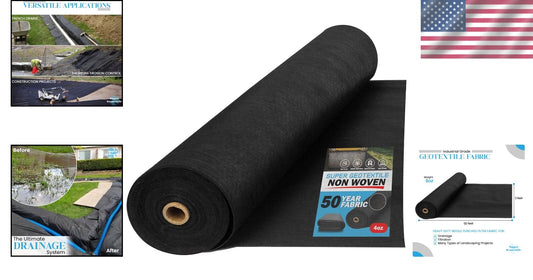 4 oz Heavy-Duty Non-Woven Geotextile: Durable Fabric for Landscaping Projects