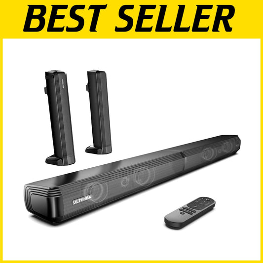 Dynamic 2.2ch Sound Bar with Detachable Design - Wall Mountable & App Control