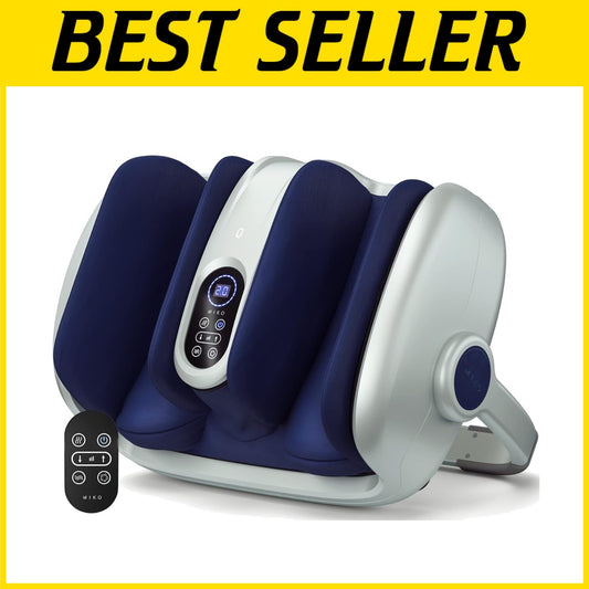 Deep Tissue Shiatsu Foot Massager with Remote Control & Adjustable Heat Therapy