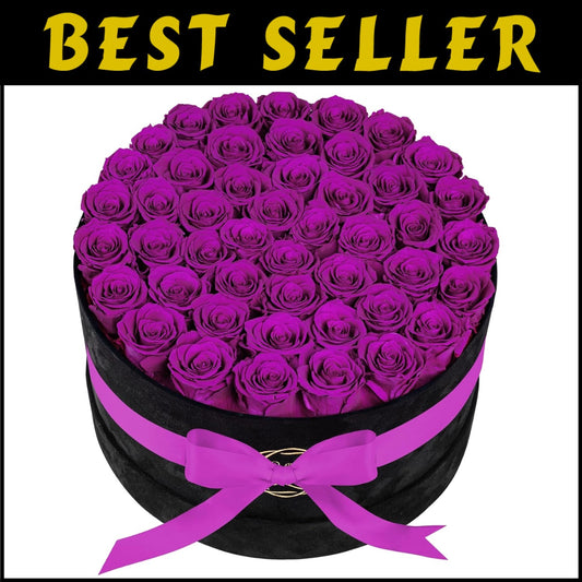 47 Handmade Rosy Beauties in Velvet Box - Perfect for Mother’s Day or Birthdays