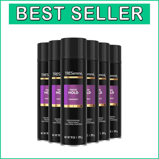 Cruelty-Free Freeze Hold Hairspray - 24-Hour Strong Hold for Humidity Resistance