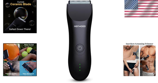 1.0 Trimmer for Men: Versatile Body & Groin Grooming with Skin-Friendly Design