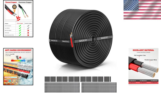 Durable 10 AWG Low Voltage Electrical Wire - Waterproof & Flame Retardant Design