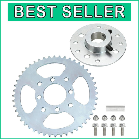 Durable 1" Bore Heavy Duty Sprocket Kit with 420 Chain for Drift Trikes & Karts