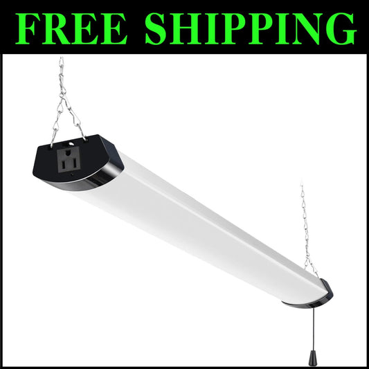Bright 4FT LED Utility Light 13000lm – Energy Efficient for Garages & Workshops