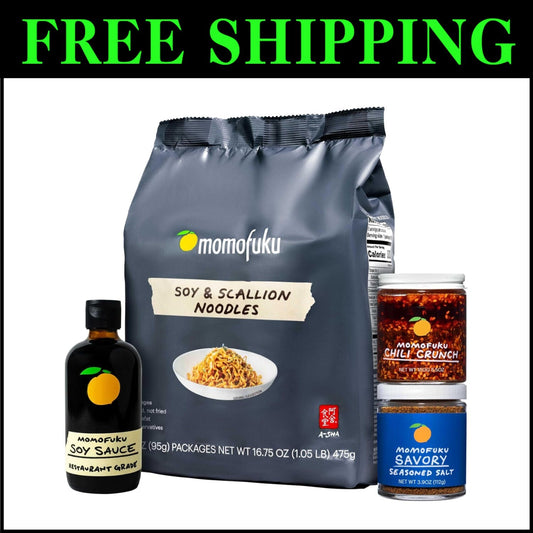 Ultimate Flavor Pack: David Chang’s Chili Crunch, Ramen, and Soy Sauce Gift Set