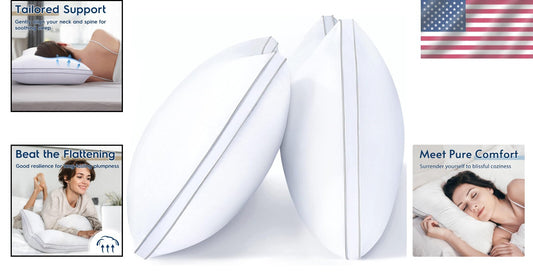 Cooling Hotel Quality King Size Pillows - Supportive Down Alternative Comfort