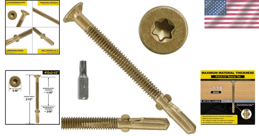 Pro-Grade Trailer Deck Screws - 2-1/2" Flat Head for Secure Wood Attachment