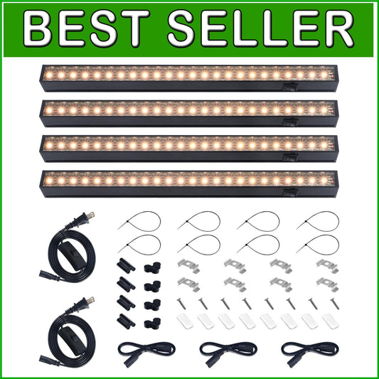 1ft Full Spectrum Grow Light Strips - Modern Yellow LED for Indoor Plant Growth