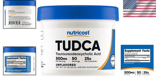 25g Tudca Powder Supplement - High Quality, Made in GMP Compliant Facility