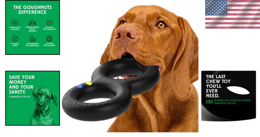 Large Durable Tug Dog Toy for Powerful Chewers - Guaranteed for Life