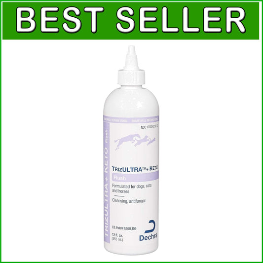 TrizULTRA + Keto Flush 12oz: Everyday Pet Ear & Skin Care Solution for All Pets