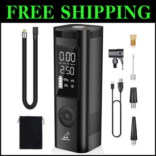 Smart Digital Tire Inflator with Auto Shut-off - Ideal for Cars and Sports
