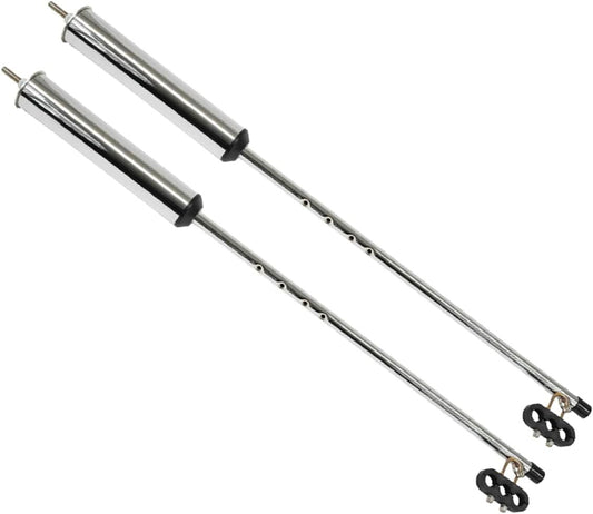 2 Pack 40" Chrome Pogo Stick with Clamp for Air & Electric Line Management