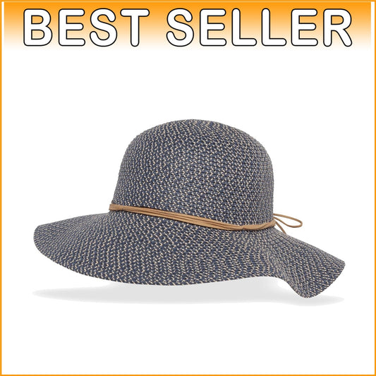 Adjustable Women's Sun Hat with Floppy Brim & Moisture-Wicking Sweatband