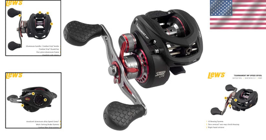 Premium 8.3:1 Baitcast Fishing Reel - 35'' Retrieve with 10 Ball Bearings