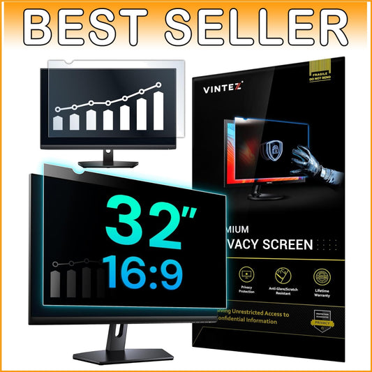 Curved Compatible 32-Inch Monitor Privacy Screen - Eye Protection and Comfort