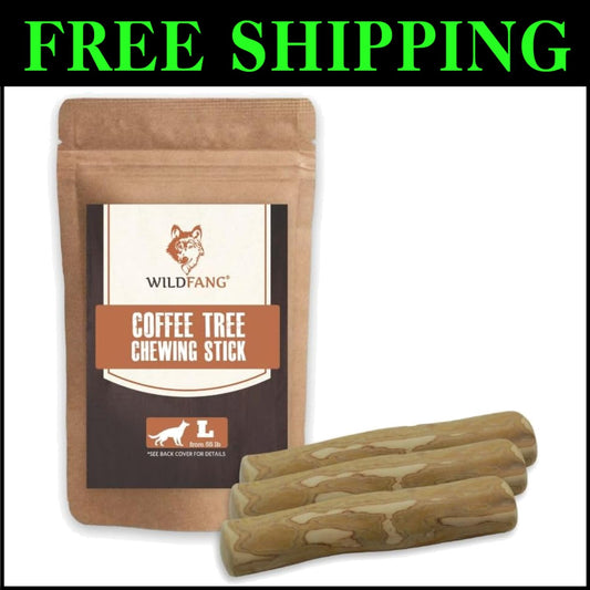 All-Natural Coffee Wood Chewing Toy Set of 3 - Promotes Healthy Chewing Habits