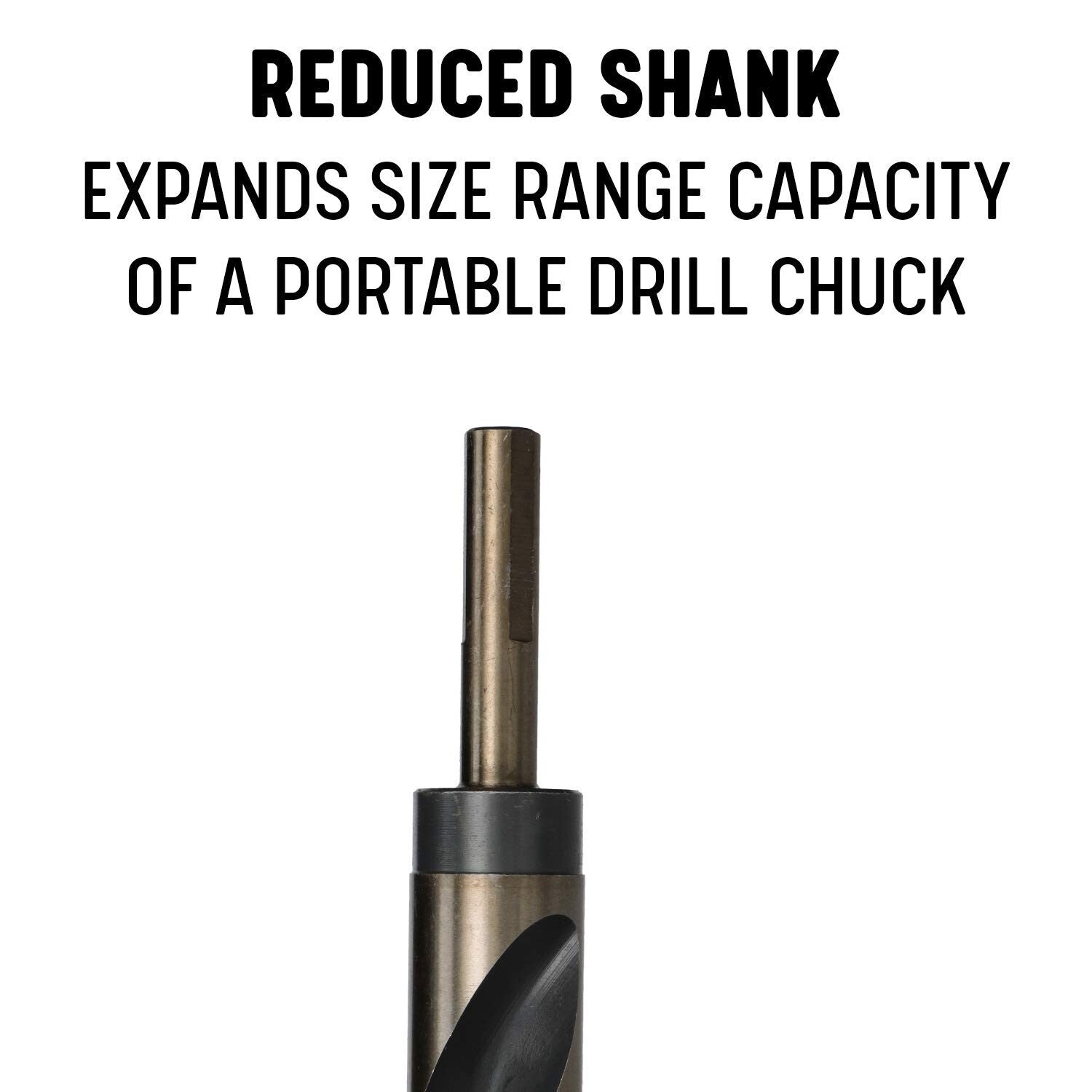 1-1/2" HSS Drill Bit with 1/2" Shank - Ideal for Stainless Steel Drilling