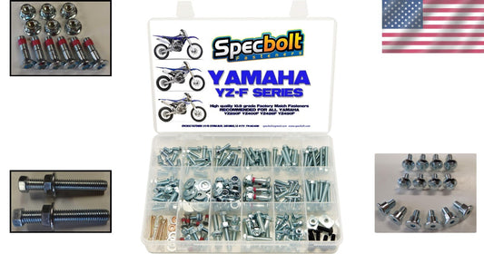 Comprehensive 250-Piece Fastener Set for Yamaha YZF 250, 400, 450 - Zinc Plated