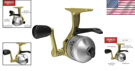 Versatile 33 Gold Spincast Reel - Changeable Retrieve & Easy-to-Use Cajun Line