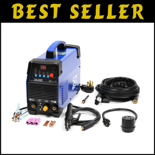 250A Portable TIG Welder with Pulse and Dual Voltage – Perfect for All Metals