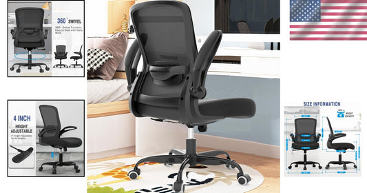 High Back Mesh Computer Chair - Ergonomic Design, Space Saving, BIFMA Certified